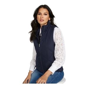 New York & Company Puffer Vest - XL - Navy Blue - Lightly Used